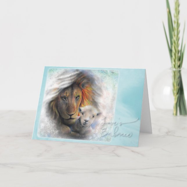 "Liebe's Embrace", geklappte Grußkarte Karte (Vorderseite)