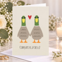 Liebes Enten Hochzeit Gratulation Bräutigam Gratul