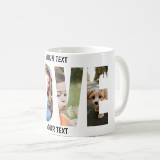 Liebes-Fotocollage Ausschnitt Kaffeetasse