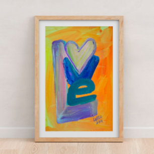 Liebes-Frühlings-Stack-Painting-Kunstposter-Druck Poster