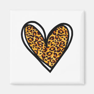 Liebes Gepard Leopard Druck Herz Valentinstag Gi Magnet