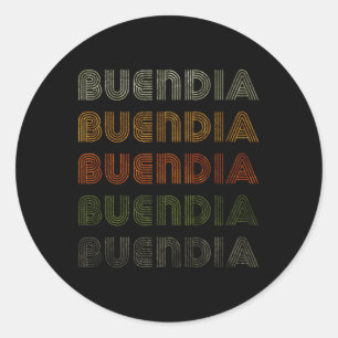 Liebes-Herz-Buendia-T-Shirt Grunge-Vintage-Stil Sc Runder Aufkleber