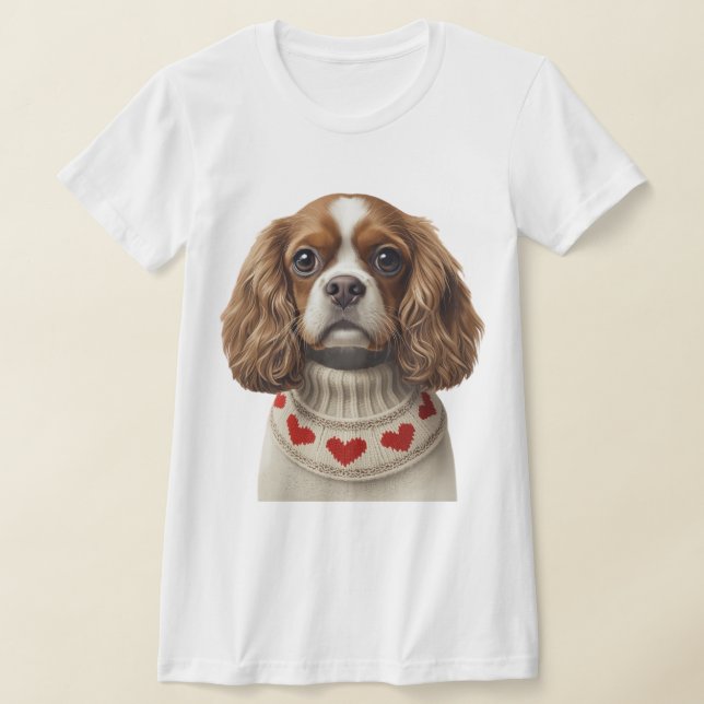 Liebes Herz Cavalier T-Shirt (Ablage )