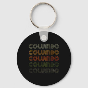 Liebes Herz Columbo Tee Grunge Vintage Stil Schwar Schlüsselanhänger