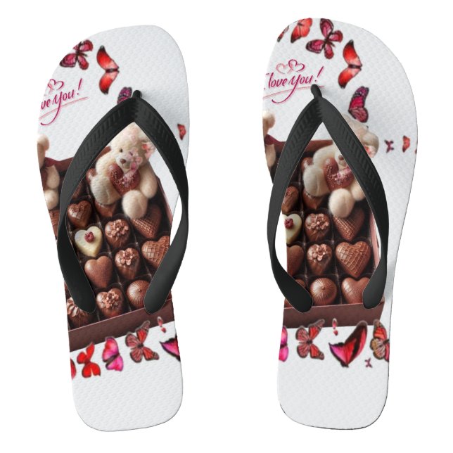 Liebes Herz  Flip Flops (Fußbett)