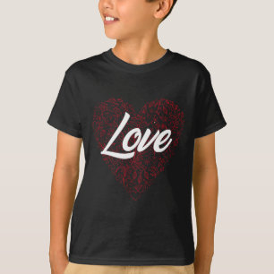 Liebes Herz Paare Freund Freundin Valentinstag T-Shirt