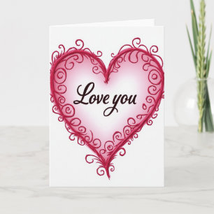 Liebes Herz Romantische Karte