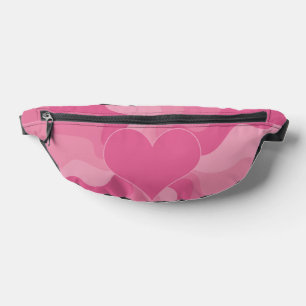 Liebes Herz - Rosa Bauchtasche