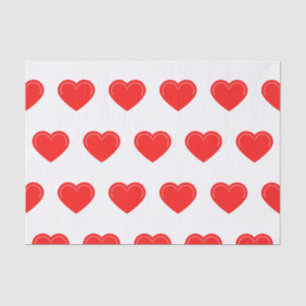 Liebes Herz Rote Valentinstags-Taschentücher Papie Seidenpapier