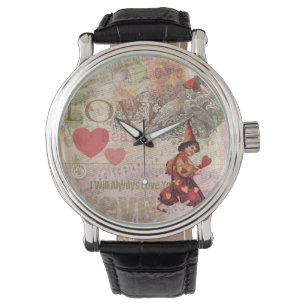 Liebes Herz Schatz Valentinscherub Armbanduhr