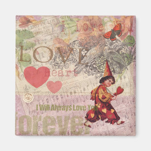 Liebes Herz Schatz Valentinscherub Magnet