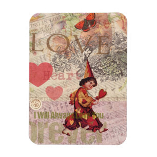 Liebes Herz Schatz Valentinscherub Magnet