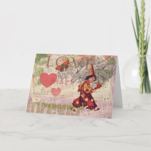 Liebes Herz Schatz Valentinsgruß Cherub Feiertagskarte