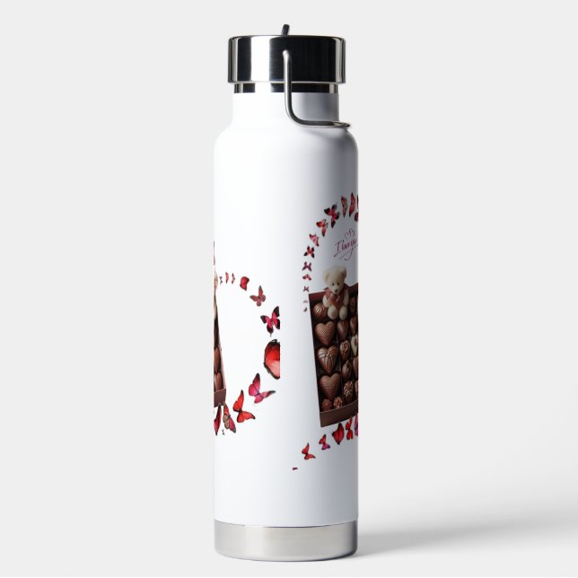 Liebes Herz  Trinkflasche (Links)