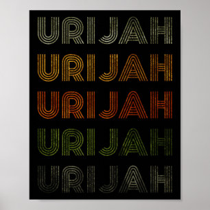 Liebes Herz Urijah Tee Grunge Vintage Stil Schwarz Poster