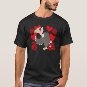Liebes Herz Valentinstag Rosen Geier Jungen Kinder T-Shirt