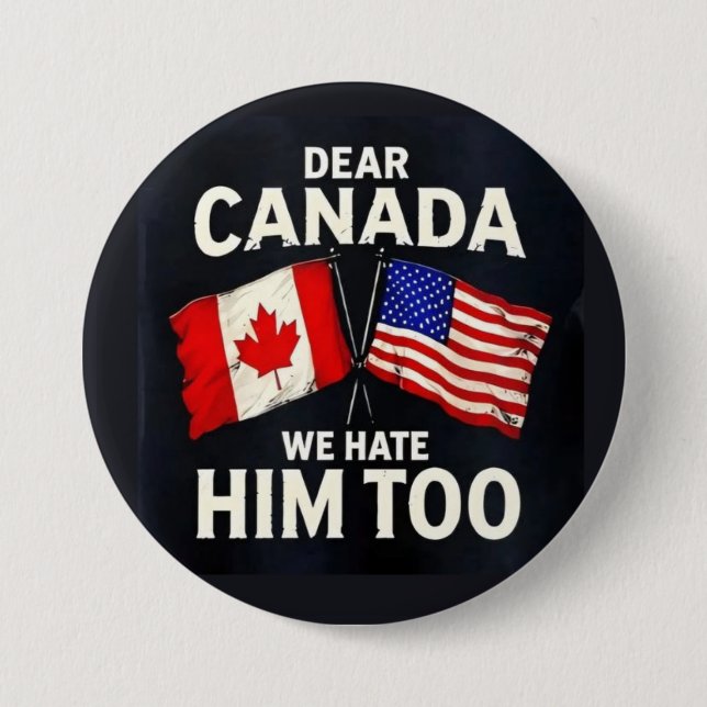 Liebes Kanada Button (Vorderseite)