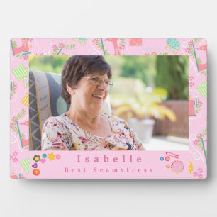 Liebes Nähmaschine Foto Pink Fotoplatte