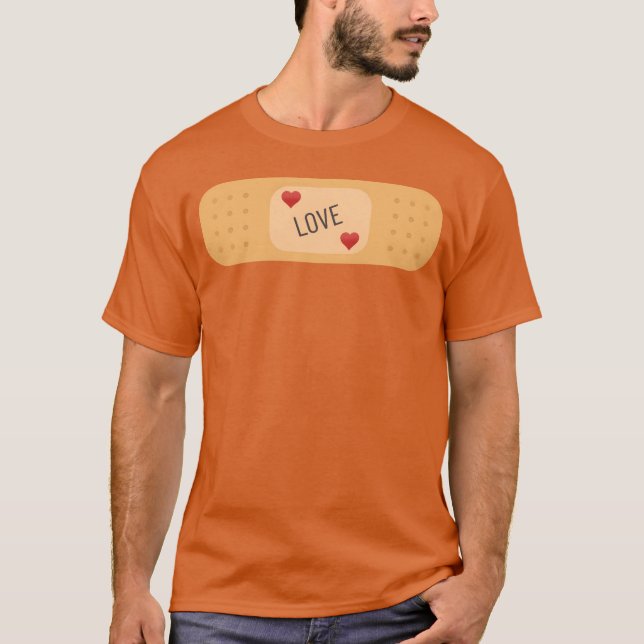 Liebes-Pflaster vintage T-Shirt (Vorderseite)