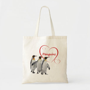 Liebes-Pinguine-Tasche Tragetasche