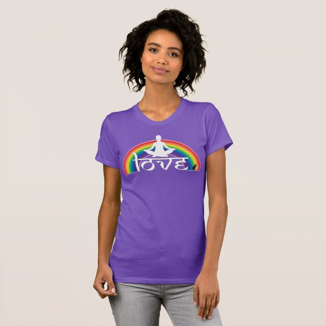 Liebes-Regenbogen-Absichten T-Shirt (Vorne ganz)