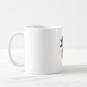 Liebes Regenbogen Herz Stolz Vektor-Shirt-Design_1 Kaffeetasse