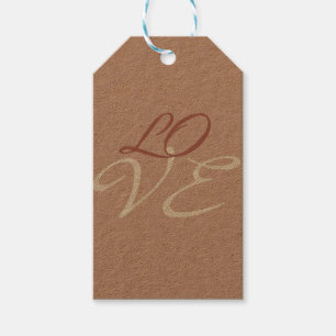 Liebes-Roségold-Farb-Calligrafie-Schrift Geschenkanhänger