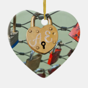 Liebes-Schloss Keramikornament