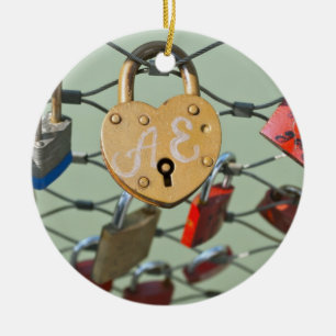 Liebes-Schloss Keramikornament