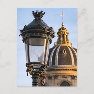 Liebes-Schlösser auf der Pont des Arts in Paris Postkarte