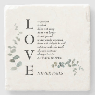 Liebes-Schrift-Definition Laub Steinuntersetzer