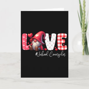 Liebes Schulberater-Kostüm-Gnom Valentinstag Karte