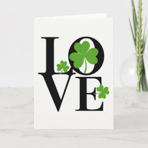 Liebes-Shamrock-Grafikkarte Karte