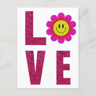 Liebes-Sonnenblume Postkarte