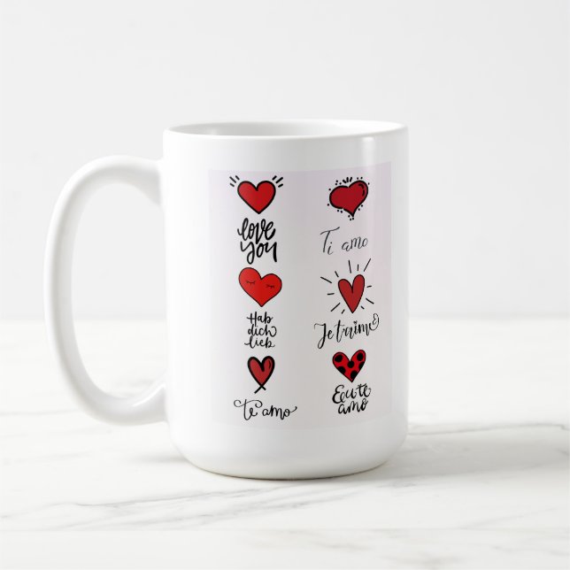 Liebes Sprachen Tasse (Links)
