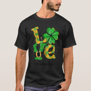 Liebes Stethoskop Spritze Krankenschwester Leben S T-Shirt