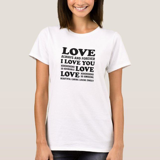 Liebes-T-Shirt T-Shirt (Vorderseite)