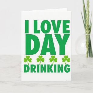 Liebes-Tag-Trink-St.-Patricks-Karte Karte