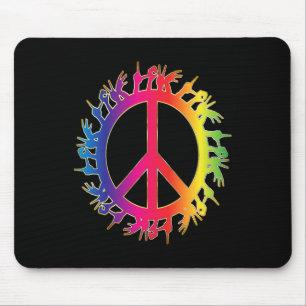 Liebes tauber Friedenszeichensprache Hand Sprechen Mousepad