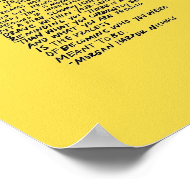 Liebes Teenagermädchen, es gibt einen Platz für di Poster (Ecke)