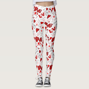 Liebes-Text-Kunst-Leggings Leggings