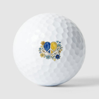 Liebes- und Friedensblume Golfball
