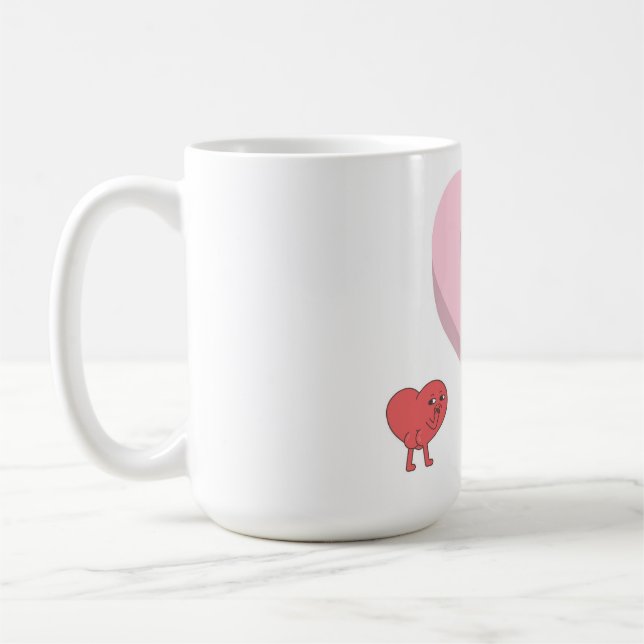 Liebes- und Herzsymbole" oder "Valentinstag-Herzen Kaffeetasse (Links)