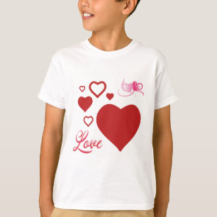 Liebes- und Herzsymbole" oder "Valentinstag-Herzen T-Shirt