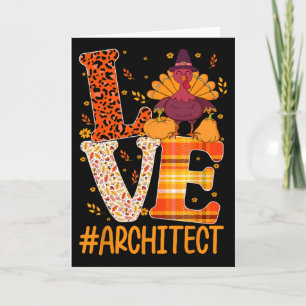 Liebesarchitekt Türkei Architektur-Ingenieur Danke Karte