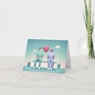 Liebesballon Karte