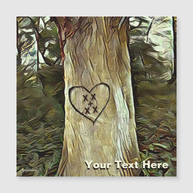 Liebesbaum Magnetkarte (Vorderseite)