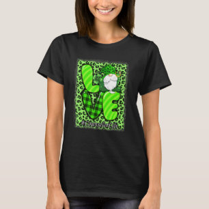 Liebesberater Leben Leopard Kleeblatt Gnom St Patr T-Shirt