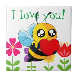 Liebesbiene Fliese