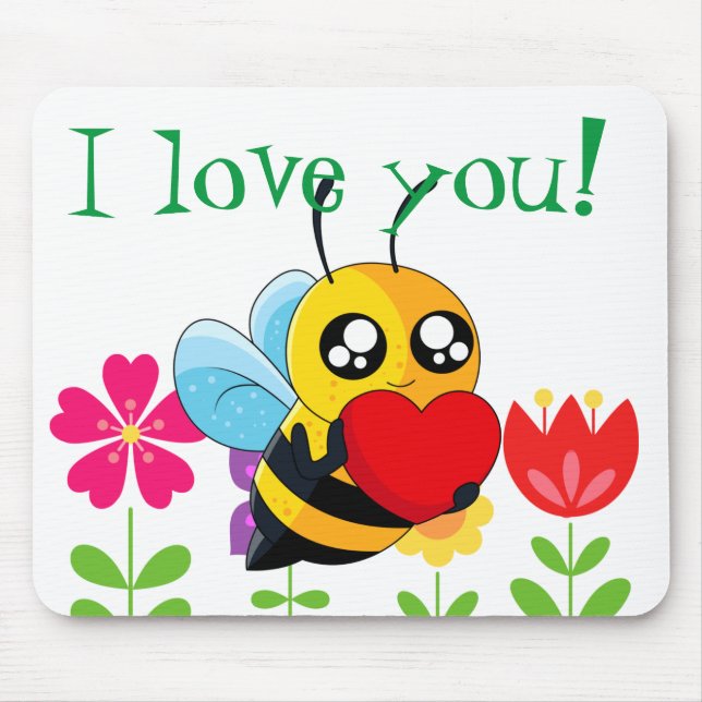 Liebesbiene Mousepad (Vorne)